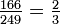 \textstyle\frac{166}{249}=\frac 2 3