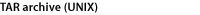 TAR UNIX archive