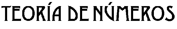 teoria de numeros